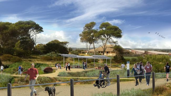 The path will also feature an ‘educational zone’ with signage, shelter, seating and public art.