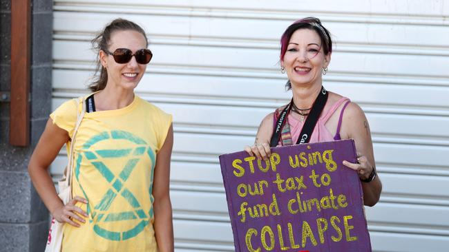 Extinction Rebellion protesters in Surfers Paradise at the weekend. Picture: NIGEL HALLETT