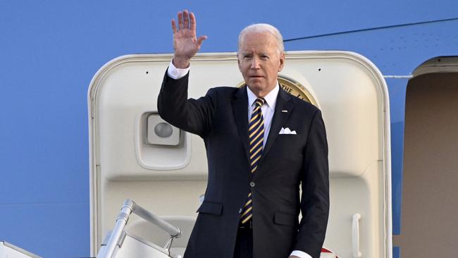 The couple reportedly asked to hitch a ride with the Bidens on Air Force One. Picture: Emmi Korhonen/Lehtikuva/AFP