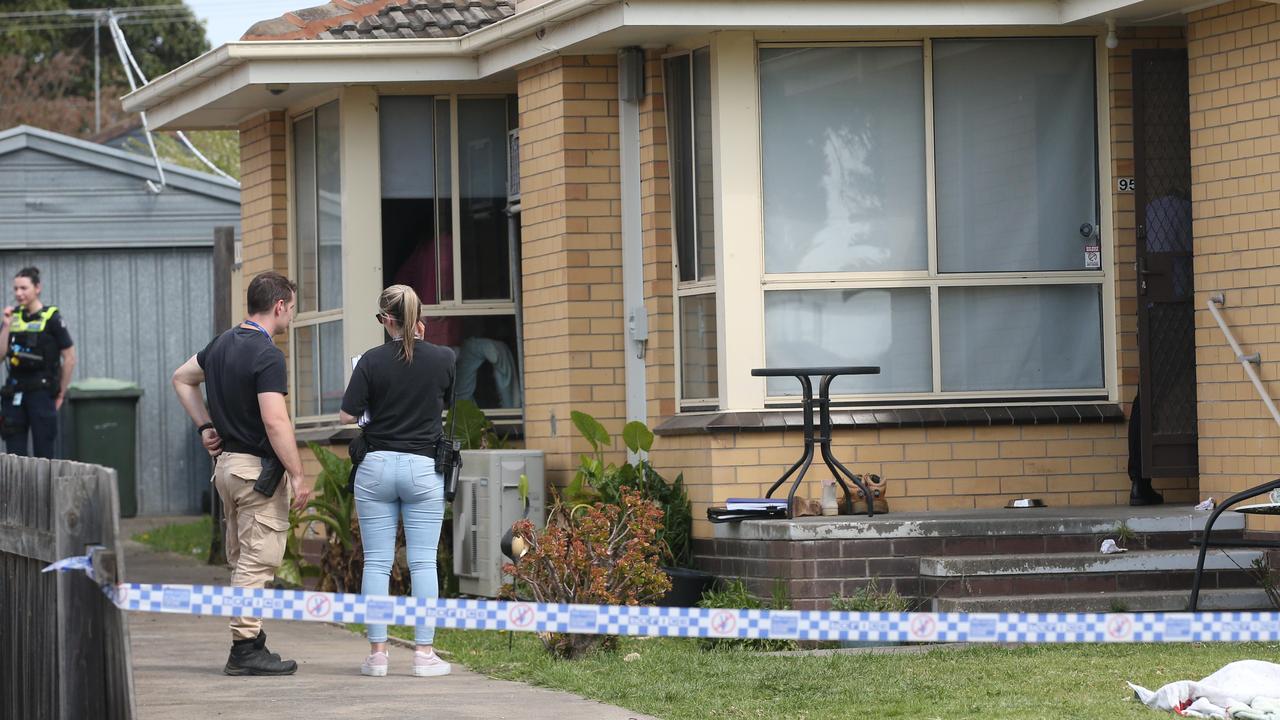 Police at the scene of an alleged stabbing in Bell Post Hill on Tuesday. Picture: Alan Barber Picture: Alan Barber