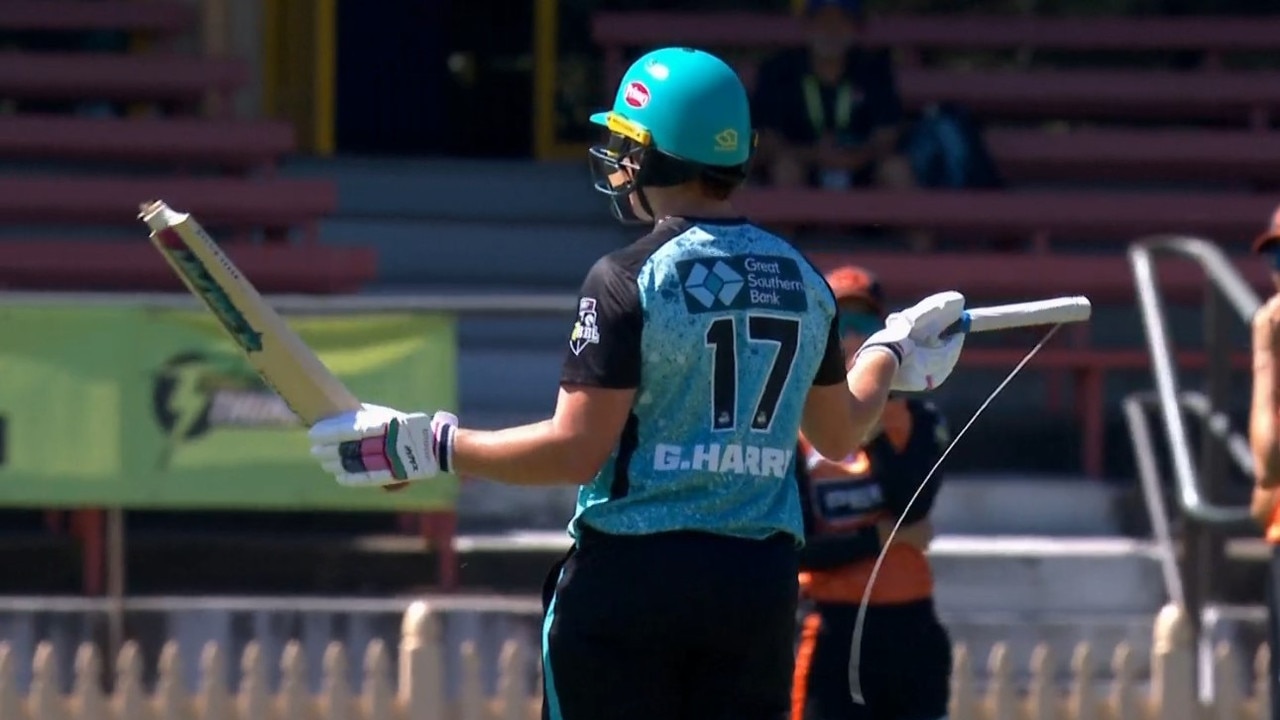 And yet she still hit it for six. Photo: Fox Sports