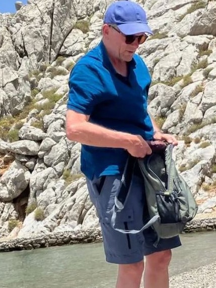 Dr Mosley pictured on the Greek island of Symi before he went missing. Picture: Facebook