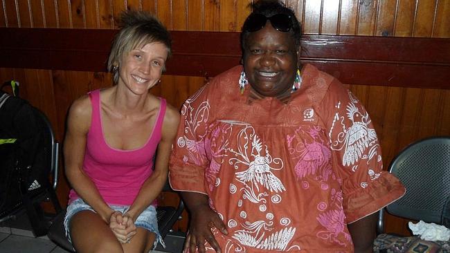 Making friends with a local kanak woman in New Caledonia. Picture: Tatyana Leonov