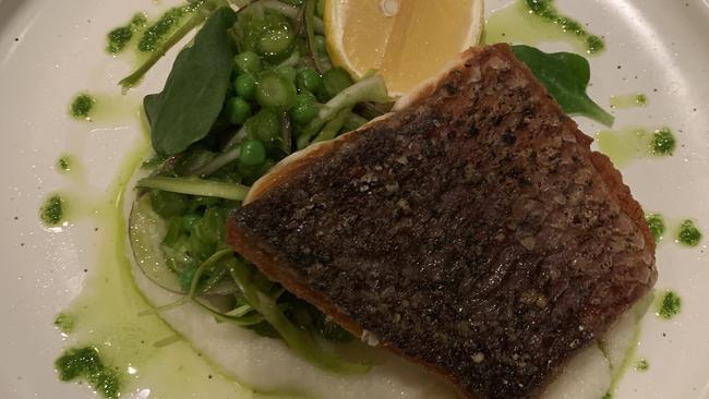 Nicely cooked: Cone Bay barramundi.