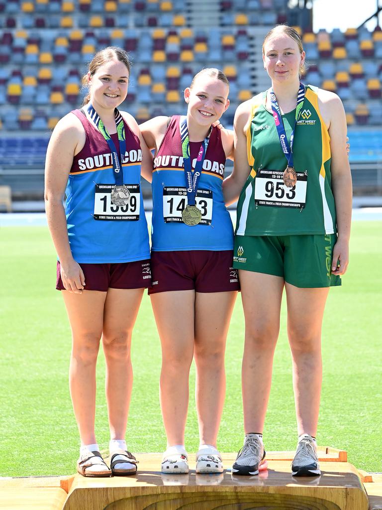 Queensland Representative School Sport track and field championships in Brisbane. Saturday October 12, 2024. Picture, John Gass