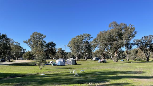 Around 30 people are camping at the park. Picture: Patrick Morrow