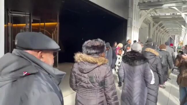 Rev. Sharpton Leads Protest at Bill Ackman's Office After Harvard President Resigns