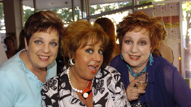 2007: Wills, centre sisters with sisters Susan McDonald, left, and Margaret Bleechmore, right.