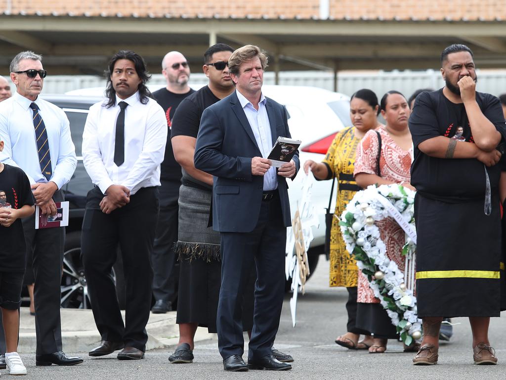 Des Hasler was among the mourners.