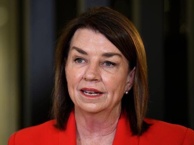 Australian Banking Association CEO Anna Bligh said elderly Australians would be sent tap-and-go debit cards amid a push for contactless payments during the COVID-19 pandemic. Picture: AAP