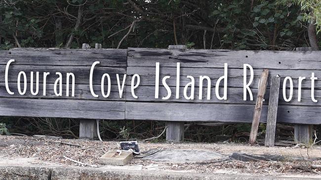 The entrance sign to Couran Cove Island Resort, South Stradbroke Island. Picture: Tertius Pickard