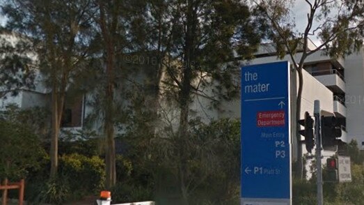 Outside the Calvary Mater hospital, Newcastle. Google street view.