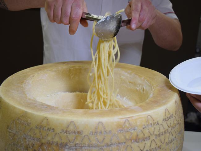 Parmesan cheese wheel. Picture: Jenifer Jagielski