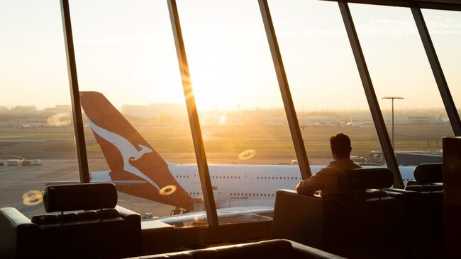 Qantas lounge at Sydney airport. Photo: Supplied