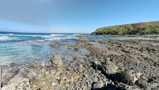 The seven men have been charged with allegedly taking more than twice the catch limit for abalone from Berrys Beach in Ventnor on Phillip Island in January 2024﻿﻿. Picture: Google Maps