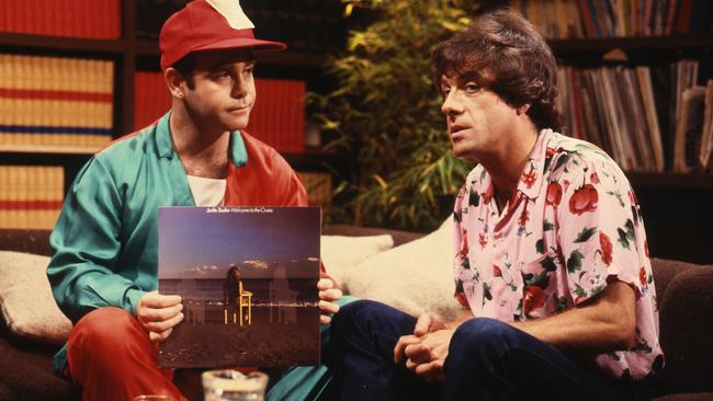 Molly Meldrum interviews Elton John in 1979 on Countdown. Picture: AC