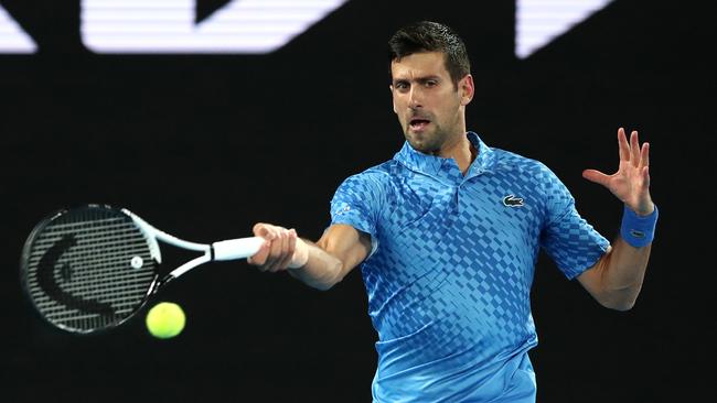 Novak Djokovic just had to go in the opening round. (Photo by Kelly Defina/Getty Images)