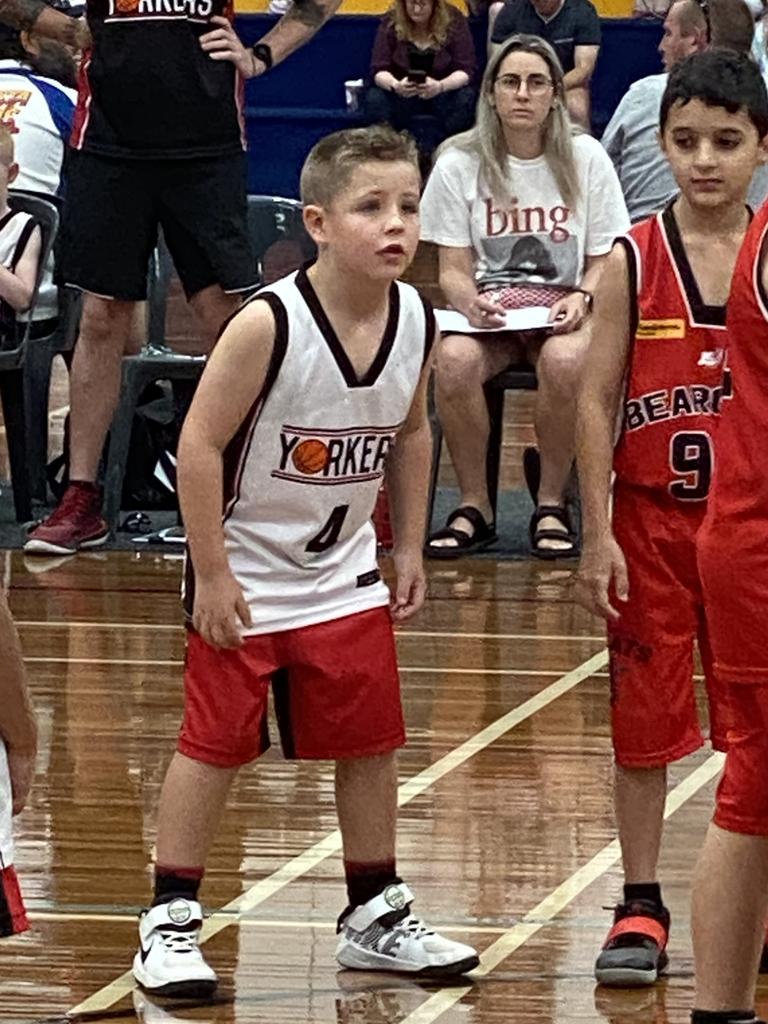 SA Little Legend Taite Pridham, 8, Yorkers / York Peninsula Basketball. Currently in his second season of basketball, he has grown in confidence on and off the court by playing in a team sport, having good people and coaches around him. Picture supplied.