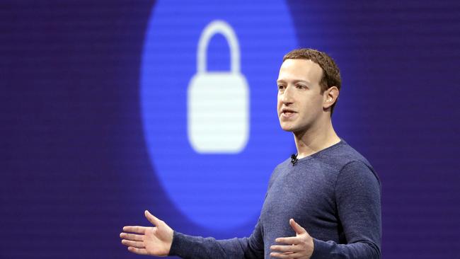 Facebook founder Mark Zuckerberg has come under fire for a series of privacy scandals with the social media site over the past year. Picture: AP Photo/Marcio Jose Sanchez