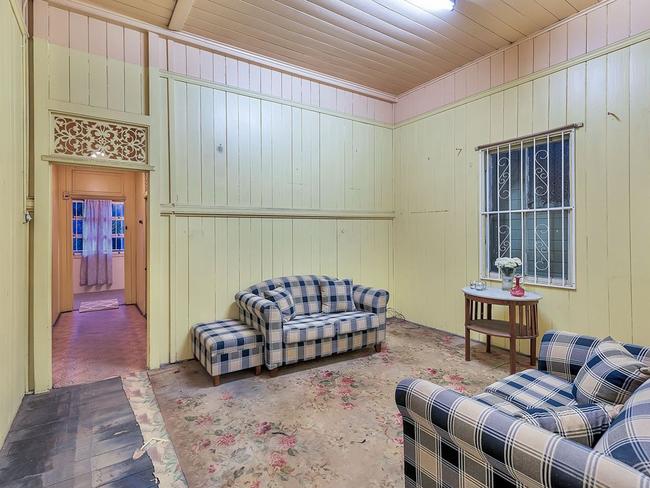 A living room at the Woolloongabba house