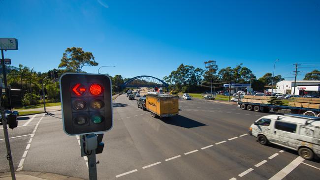 Red Light Bray Street, Orlando street intersection. 30 MAY 2018