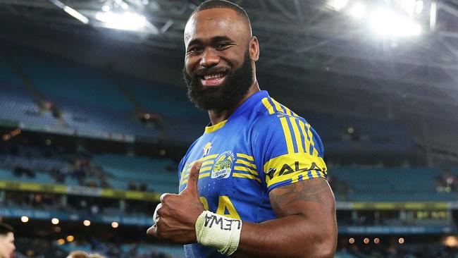 Can Semi Radradra smash through the Storm? Photo: Brett Costello