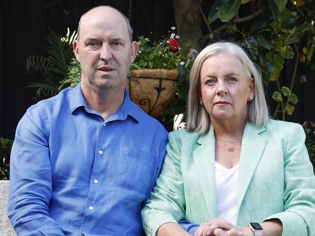 Kellett and partner Sue at their Newport home. Pic: Michael Klein