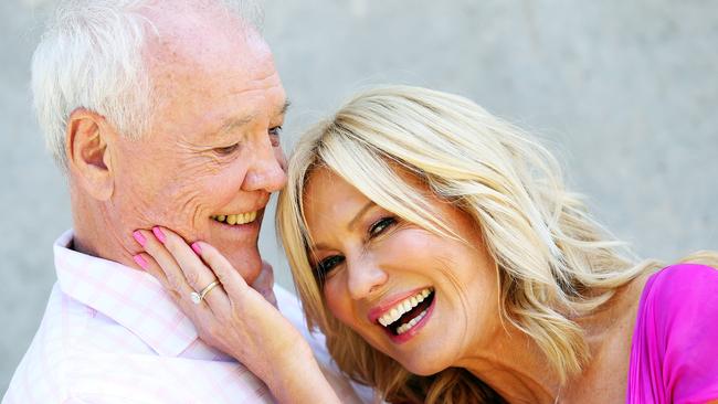 Kerri-Anne Kennerley and husband John pose up ahead of ValentineÕs Day, for which they will be calling on Australian loved up couples to head down to Darling Harbour and break the Guinness World Record for the worldÕs longest embrace.