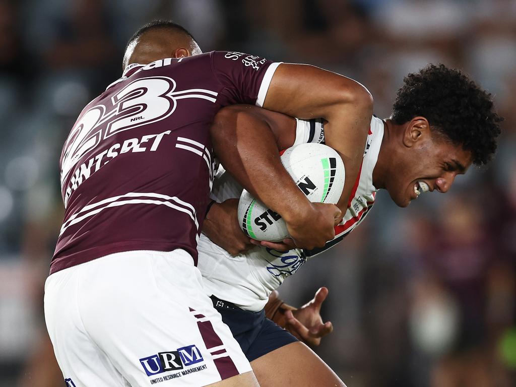 Exciting Roosters youngster Siua Wong will enter the final year of his contract on November 1. Picture: Getty Images