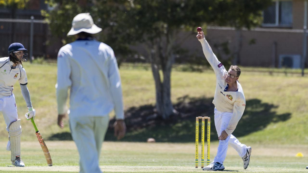 Blake Anderson bowls for Northern Brothers Diggers against Metropolitan-Easts in Harding-Madsen Shield cricket round one at Captain Cook ovals, Saturday, September 26, 2020. Picture: Kevin Farmer