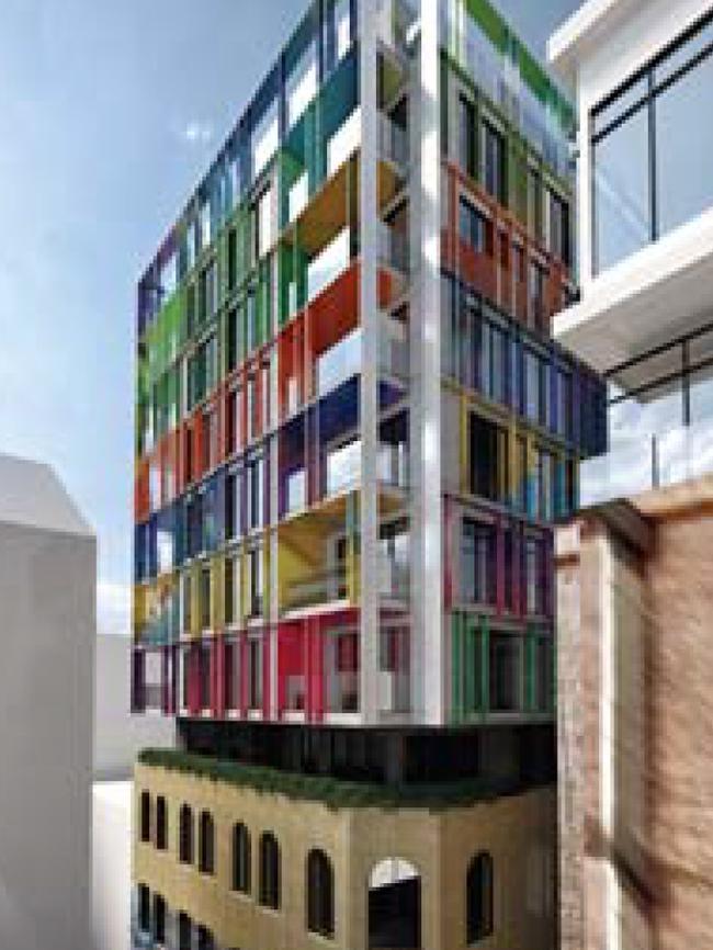 An artist’s impression of the planned hotel for Hosier Lane.