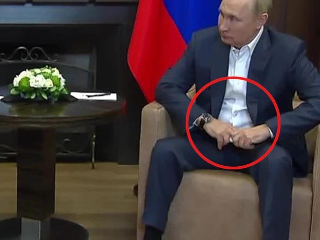 Vladimir Putin is seriously ill and said to lean forward in pain during meetings, it's been claimed.