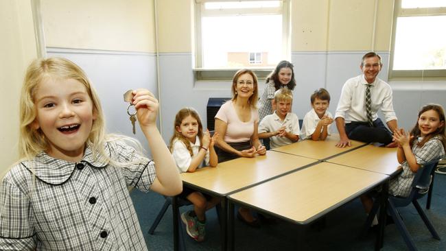 The classrooms were ready for the students on their first day of term two. Pic: John Appleyard.