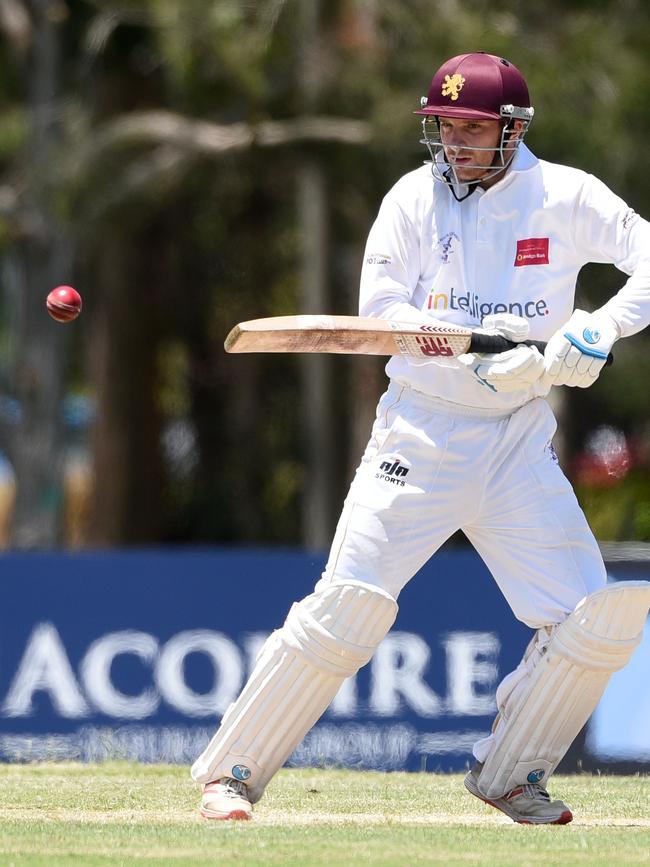 Kookaburra Cup cricket - Palm Beach Currumbin vs. Coomera Hope Island at Salk Oval. Palm beach batsman Max Williamson. (Photo/Steve Holland)