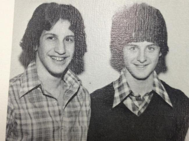 Travel buddies ... Reddit user tackytick shared this photo, apparently found in a yearbook from 1978.