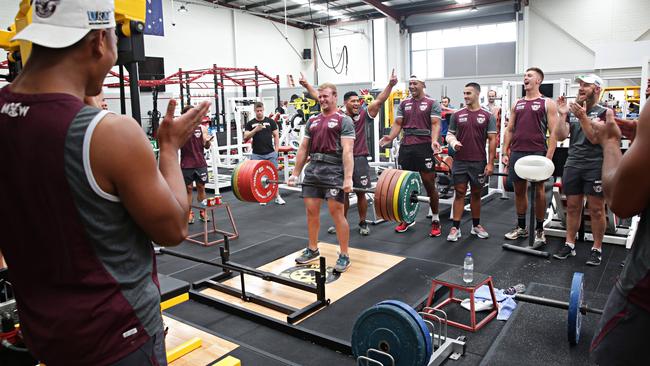 The players are back at training as normal. Picture: Adam Yip