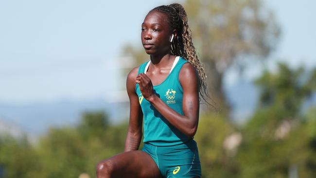 Bendere Oboya is stepping up from the 400m to the 800m. Picture: Brendan Radke