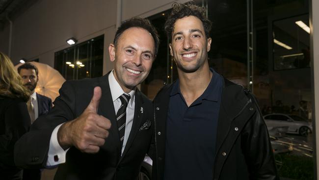 Srecko Lorbek (left) pictured here with Daniel Ricciardo has lost his defamation battle.