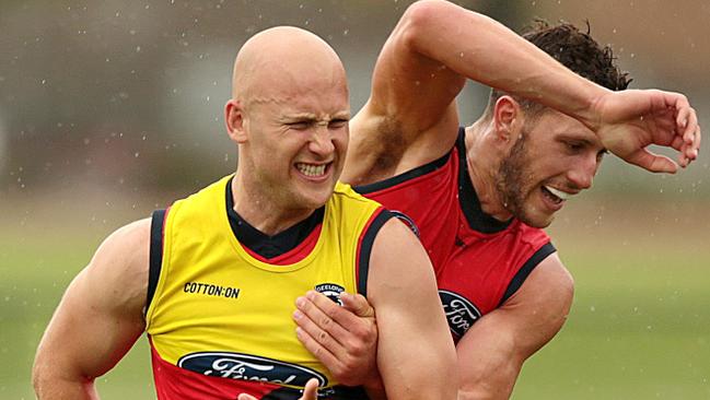 Gary Ablett at Geelong Cats training. Picture: Alison Wynd