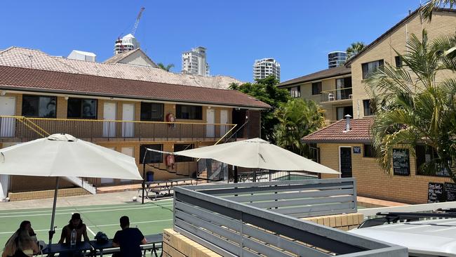 Scenes from the Maxmee Resort at Surfers Paradise on Wednesday. Picture: Sam Stolz