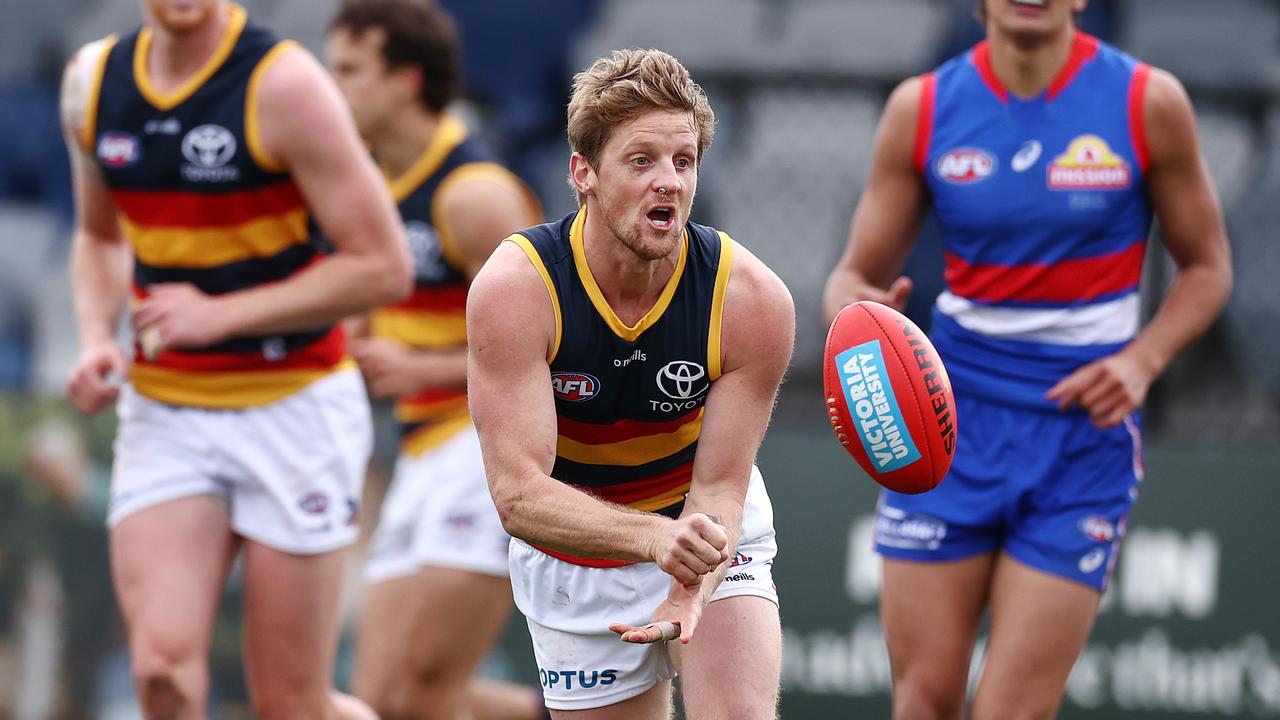 Rory Sloane needs to kick more goals for Adelaide. Picture: Michael Klein