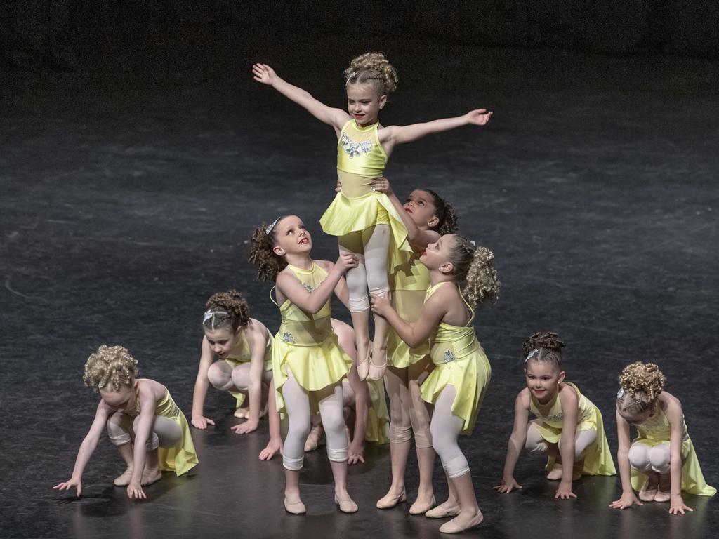 The Wallace Academy A. 8 years or under Neo-Classical/Slow Modern group. The 76th City of Toowoomba Eisteddfod. Friday, August 5, 2022. Picture: Nev Madsen.