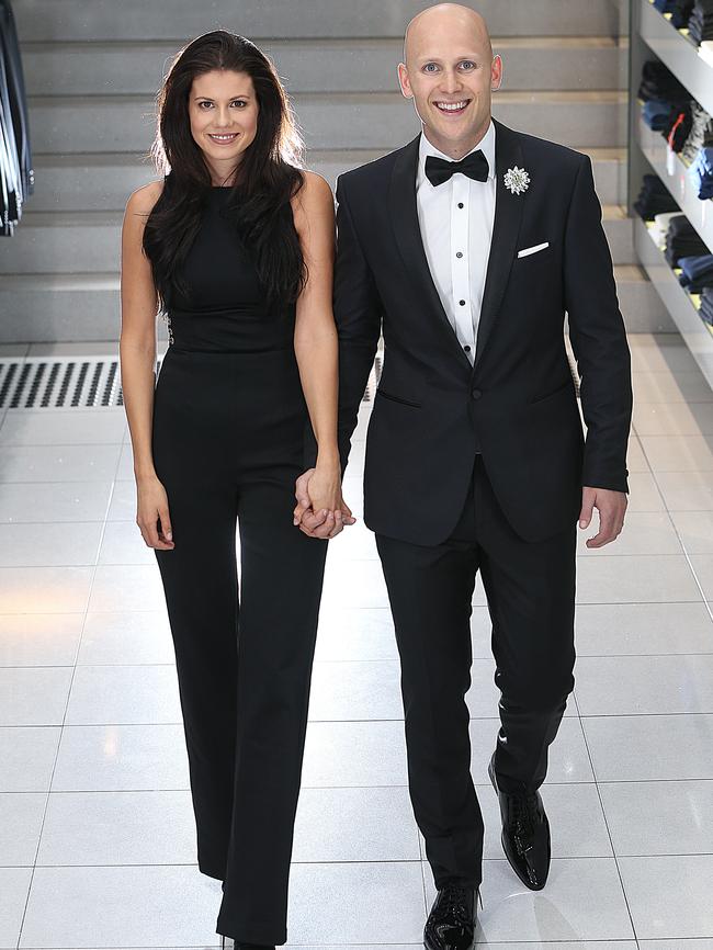 Gary Ablett and his wife Jordan are selling a Brownlow medal experience. Picture: Ian Currie