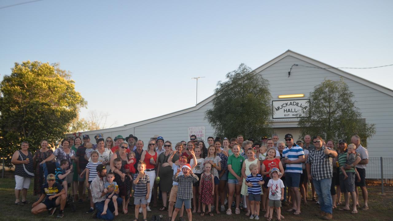 The community of Muckadilla gathered for their annual Christmas party at the local hall. Since losing the pub, the hall has been the centre of all social activities in town.