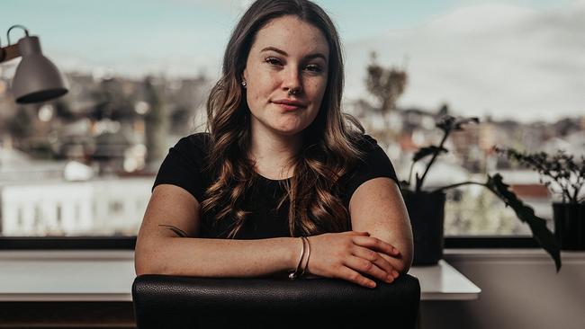 Grace Morgan was homeless at just 16, and has shared her story in the I Am Somebody podcasts. SOURCE: HOBART CITY COUNCIL.