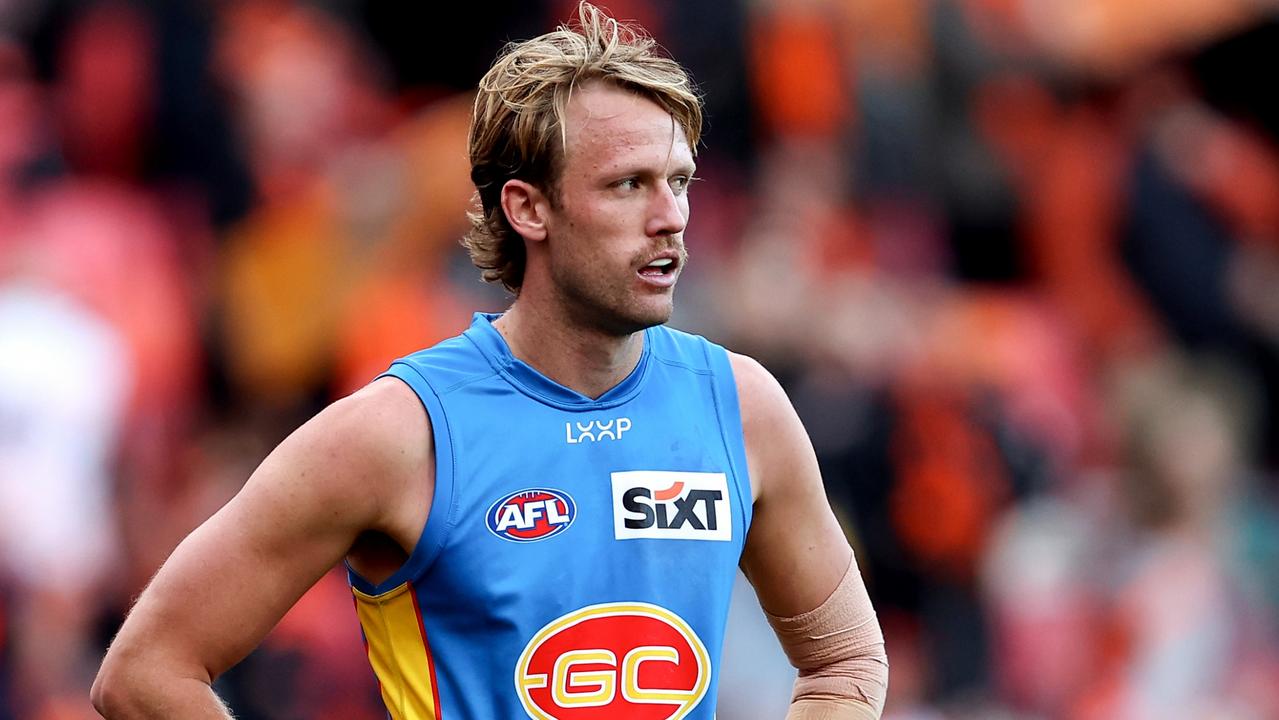 Gold Coast forward Jack Lukosius remains a ‘required player’ at the club despite being dropped for the round 23 win over Essendon, coach Damien Hardwick says. Picture: Brendon Thorne / Getty Images