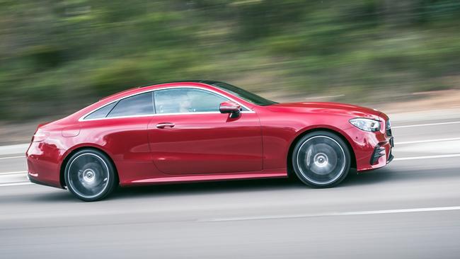 The Coupe has a classic silhouette and frameless doors.