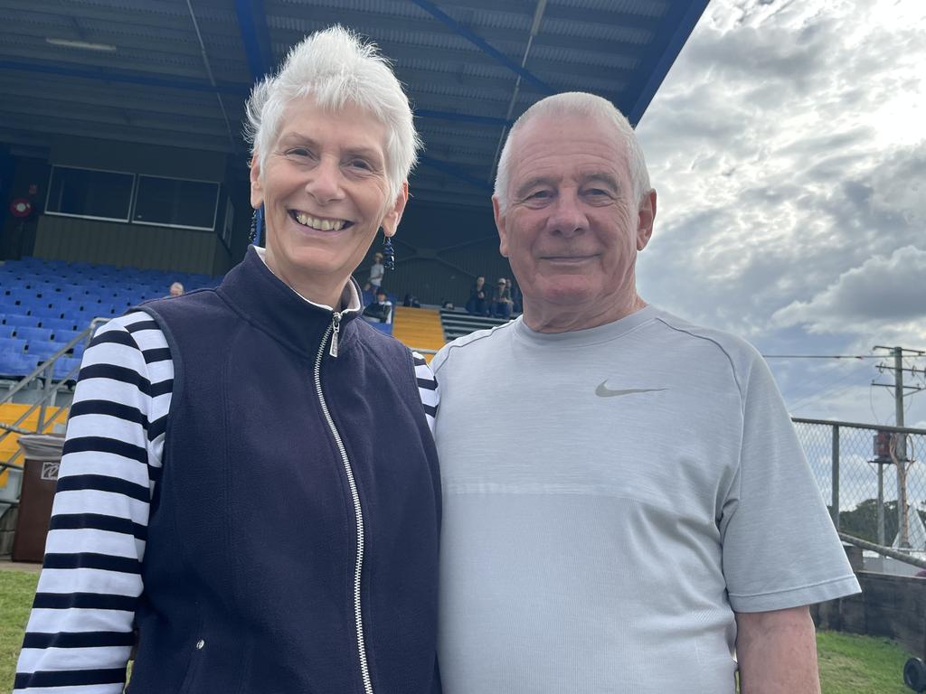 Monika and Trevor Pritchard were taking in the horse riding at the Fraser Coast Show.