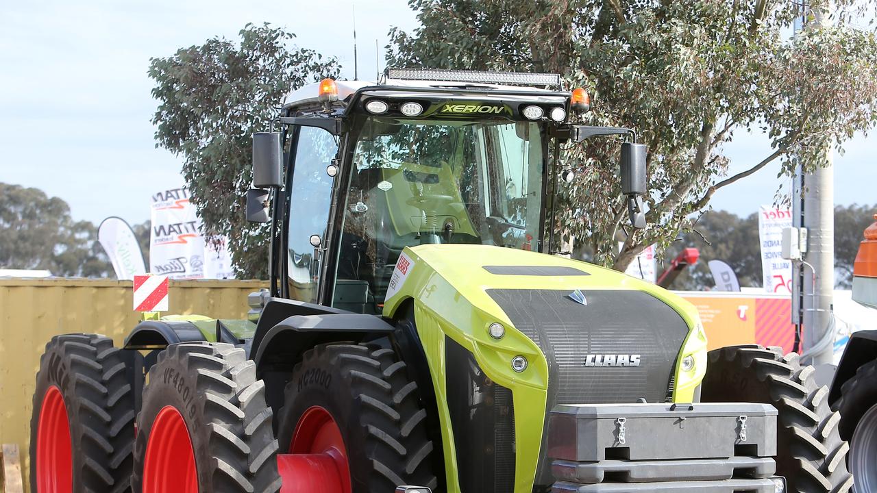 The Xerion 5000 CLAAS tractor on display at the Henty Machinery Field Days. Picture: Yuri Kouzmin