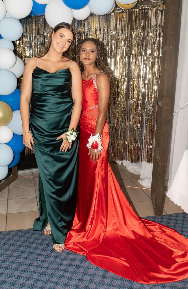 Emma Sutherland and Talitha Paskins at Carlisle Adventist College Graduation dinner, Thursday 16 November 2023 Picture:Michaela Harlow